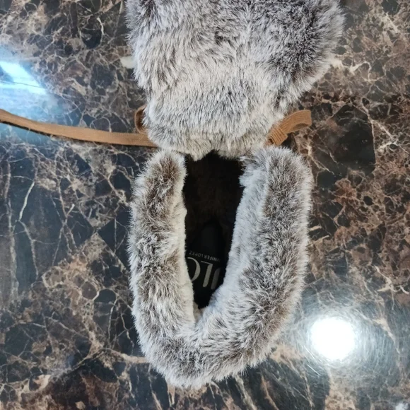 J-Lo Jennifer Lopez Gerard Faux-Fur Hiking Booties/Shoes Size 7 for Women - Picture 8 of 9